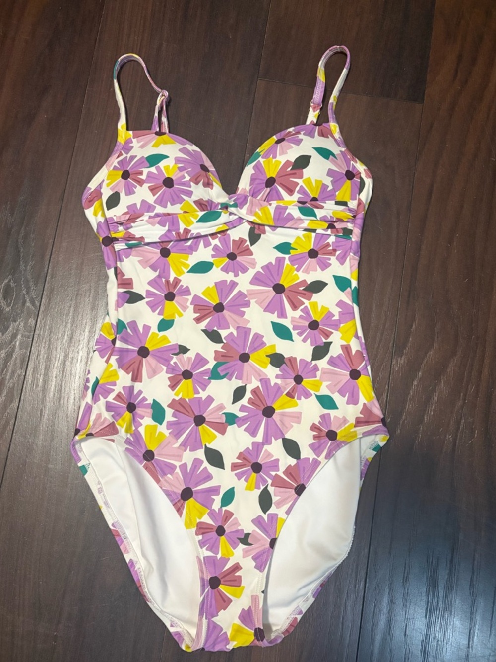 Kate Spade Floral One Piece Swimsuit Colorful Print Small - Picture 2 of 8